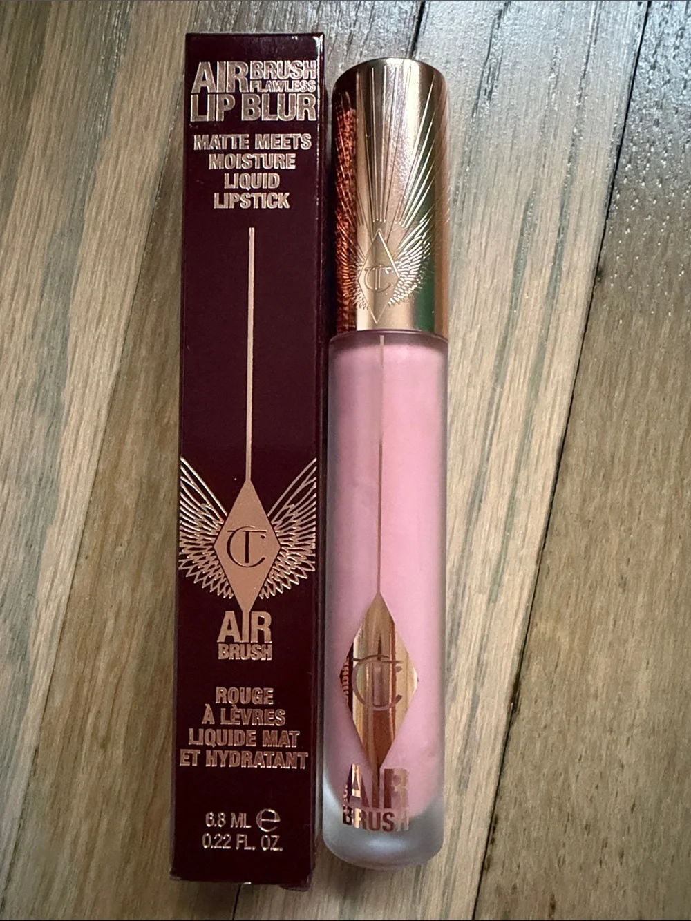 Charlotte Tilbury Airbrush Lip Blur Liquid Lipstick — Pillow Talk Blur